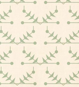 Atomic Trellis Fabric by Ottoline Soft Sage