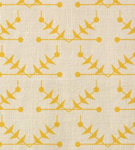 Atomic Trellis Fabric by Ottoline Yellow