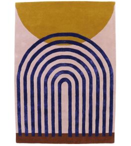 Atrium Rug by Finarte Pink/Gold