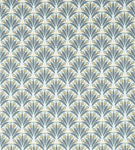 Attingham Fabric by Clarke & Clarke Denim Attingham Fabric by Clarke & Clarke Denim