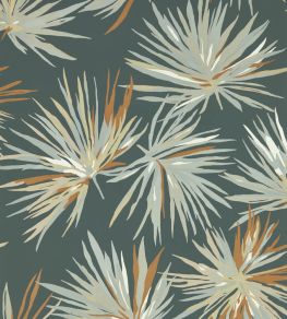 Aucuba Wallpaper by Harlequin Slate Topaz Aucuba Wallpaper by Harlequin Slate Topaz