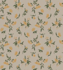 Auguste Wallpaper by Farrow & Ball Bancha / India Yellow Auguste Wallpaper by Farrow & Ball Bancha / India Yellow