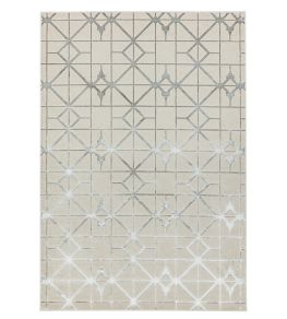 Aurora Lattice Rug by Asiatic Silver Aurora Lattice Rug by Asiatic Silver