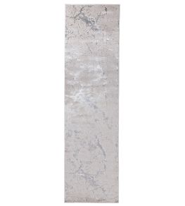 Aurora Solar Runner Rug by Asiatic Silver Aurora Solar Runner Rug by Asiatic Silver
