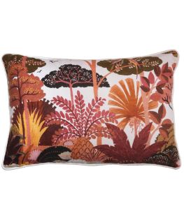 Ava Cushion 40 x 60cm by Maison Casamance Terracotta Ava Cushion 40 x 60cm by Maison Casamance Terracotta