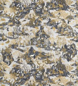 Avalonis Wallpaper by Zoffany Vine Black / Gold Avalonis Wallpaper by Zoffany Vine Black / Gold