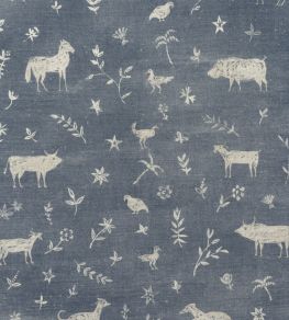 Avebury Fabric by Andrew Martin Denim Avebury Fabric by Andrew Martin Denim