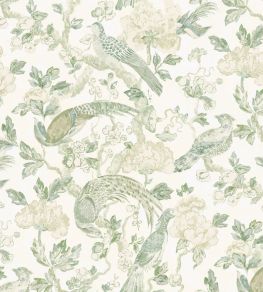Aviary Fabric by Madeaux 07 Sea Glass Aviary Fabric by Madeaux 07 Sea Glass
