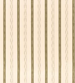 Awning Stripe Fabric by Mulberry Home Green