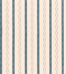 Awning Stripe Fabric by Mulberry Home Teal