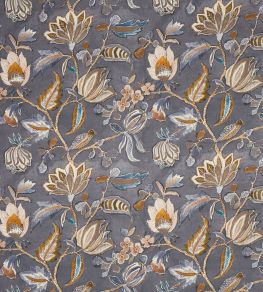 Azalea Fabric by Prestigious Textiles Slate Azalea Fabric by Prestigious Textiles Slate