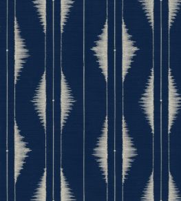 Azilal Embroidery Wallpaper by Coordonne Ultramarine Azilal Embroidery Wallpaper by Coordonne Ultramarine