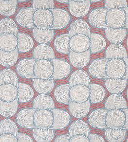 Azteque Fabric by Christopher Farr Cloth Coral