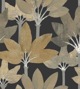 Babel Wallpaper by Casadeco Mordore Noir Babel Wallpaper by Casadeco Mordore Noir