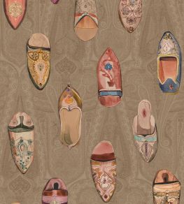Babouches Wallpaper by Mulberry Home Antique Babouches Wallpaper by Mulberry Home Antique