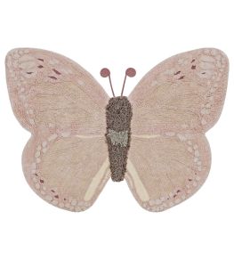 Baby Butterfly Rug by Lorena Canals Rose Baby Butterfly Rug by Lorena Canals Rose
