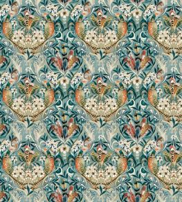 Baby Rostherne Fabric by Arley House Aqua Baby Rostherne Fabric by Arley House Aqua