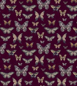 Baby Taman Fabric by Arley House Claret
