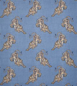 Bagan Lin Fabric by Manuel Canovas Ciel Bagan Lin Fabric by Manuel Canovas Ciel