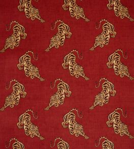 Bagan Velours Fabric by Manuel Canovas Grenat