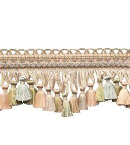 Bagatelle Scalloped Tassel Fringe Trimming by Samuel & Sons Bloom Bagatelle Scalloped Tassel Fringe Trimming by Samuel & Sons Bloom