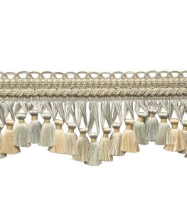 Bagatelle Scalloped Tassel Fringe Trimming by Samuel & Sons Dewdrop Bagatelle Scalloped Tassel Fringe Trimming by Samuel & Sons Dewdrop