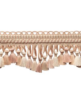 Bagatelle Scalloped Tassel Fringe Trimming by Samuel & Sons Petal Bagatelle Scalloped Tassel Fringe Trimming by Samuel & Sons Petal