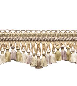 Bagatelle Scalloped Tassel Fringe Trimming by Samuel & Sons Wisteria Bagatelle Scalloped Tassel Fringe Trimming by Samuel & Sons Wisteria
