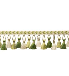 Bagatelle Tassel Fringe Trimming by Samuel & Sons Fern Bagatelle Tassel Fringe Trimming by Samuel & Sons Fern