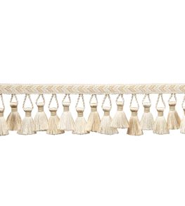 Bagatelle Tassel Fringe Trimming by Samuel & Sons Gardenia Bagatelle Tassel Fringe Trimming by Samuel & Sons Gardenia