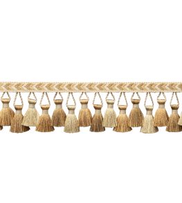 Bagatelle Tassel Fringe Trimming by Samuel & Sons Gilded Gold Bagatelle Tassel Fringe Trimming by Samuel & Sons Gilded Gold
