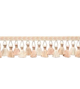 Bagatelle Tassel Fringe Trimming by Samuel & Sons Petal Bagatelle Tassel Fringe Trimming by Samuel & Sons Petal