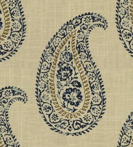 Madira Fabric by Baker Lifestyle Indigo/Taupe