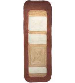 Bali Runner Rug by Maison Casamance Bois De Rose Ivoire