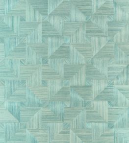 Bali Weave Wallpaper by Thibaut Seaglass