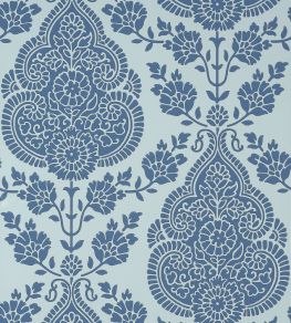 Balmuccia Damask Wallpaper by Anna French Blue Balmuccia Damask Wallpaper by Anna French Blue