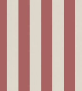 Baltic Rayure Wallpaper by Casadeco Rouge