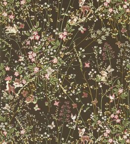 Bambi Wallpaper by Sanderson Chocolate Bambi Wallpaper by Sanderson Chocolate