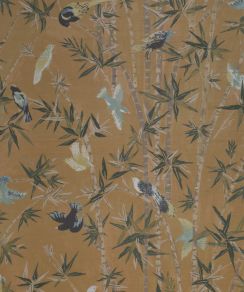 Bamboo Grove Wallpaper by Madeaux 01 Old Gold