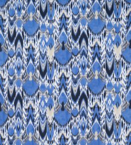 Bandha Ikat Fabric by Jim Thompson Cobalt