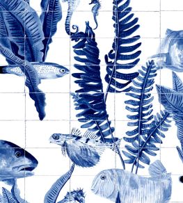Bank of Fish Wallpaper by Coordonne Tiles Bank of Fish Wallpaper by Coordonne Tiles