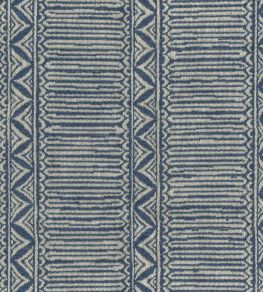 Bansuri Fabric by Nina Campbell Indigo Bansuri Fabric by Nina Campbell Indigo