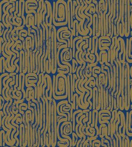 Bantu Wallpaper by Jannelli&Volpi Navy Bantu Wallpaper by Jannelli&Volpi Navy