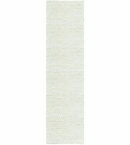 Barley Runner Rug by Layered Bone White Barley Runner Rug by Layered Bone White