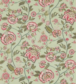 Barmeri Wallpaper by Clarke & Clarke Sage/Blush Barmeri Wallpaper by Clarke & Clarke Sage/Blush