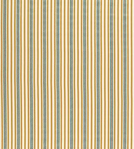 Barneby Stripe Fabric by Sanderson Honey/Teal Barneby Stripe Fabric by Sanderson Honey/Teal