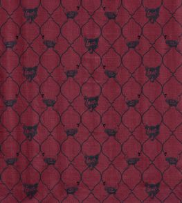 Fox And Hen Fabric by Barneby Gates Brick