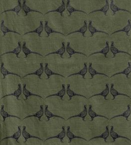 Pheasant Fabric by Barneby Gates Camo Green