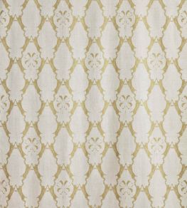 Boxing Hares Fabric by Barneby Gates Gold