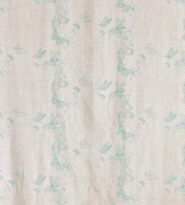 Butterflies Fabric by Barneby Gates Blue Butterflies Fabric by Barneby Gates Blue